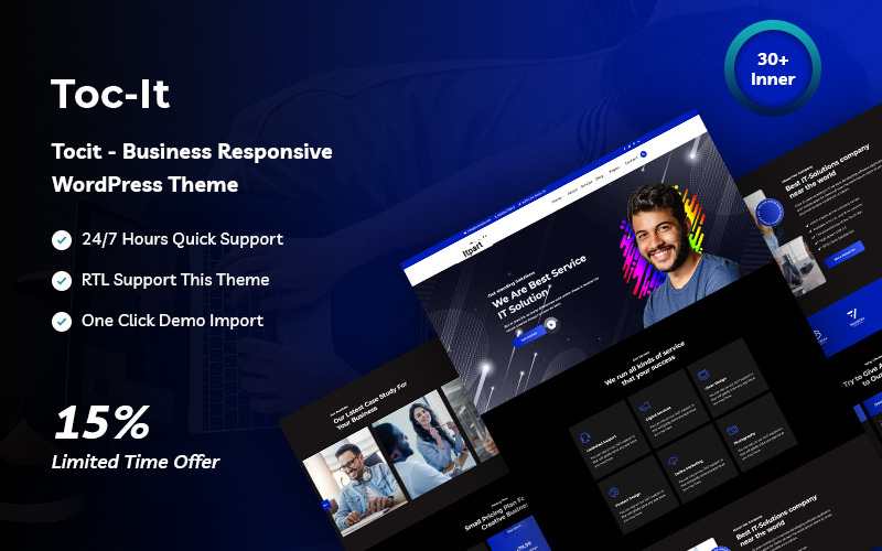 Tocit - адаптивная бизнес-тема WordPress