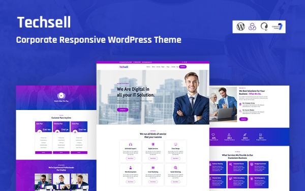 Techsell - корпоративная адаптивная тема WordPress