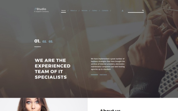 iTStudio - Адаптивный шаблон веб-сайта компании ИТ-поддержки