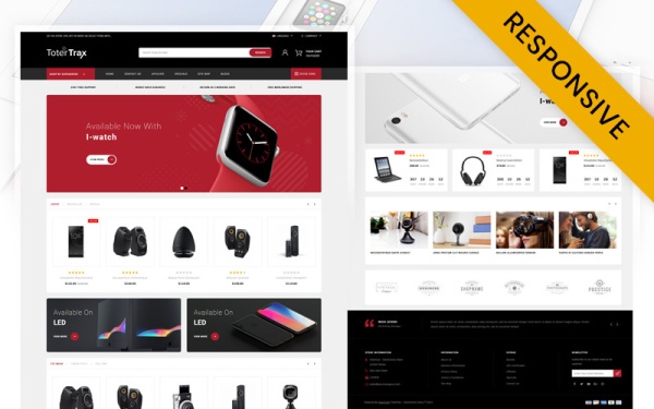 OpenCart шаблон магазина электроники Totertrax