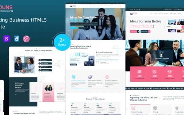 Couns - HTML5-шаблон бизнес-консалтинга