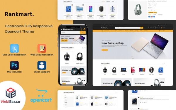 Rankmart - шаблон OpenCart Mega Store