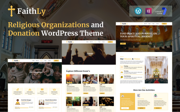 Faithly - Религия и церковь WordPress Elementor