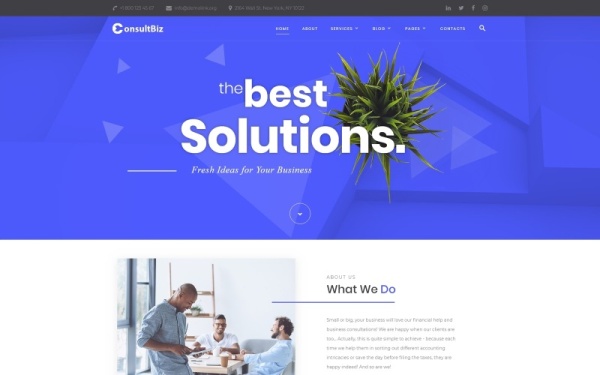ConsultBiz - Многостраничный классический HTML Bootstrap шаблон веб-сайта финансового консультанта