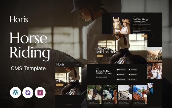 Horis - Horses Club Многоцелевая адаптивная тема WordPress