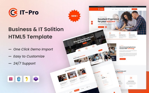 ITPRO — Веб-сайт HTML5 для бизнеса и ИТ-решений