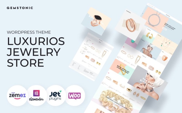 Gemstonic - тема WooCommerce для ювелирного элемента