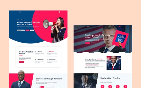 Политика - политический HTML-шаблон веб-