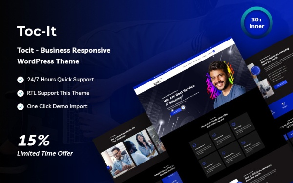 Tocit - адаптивная бизнес-тема WordPress