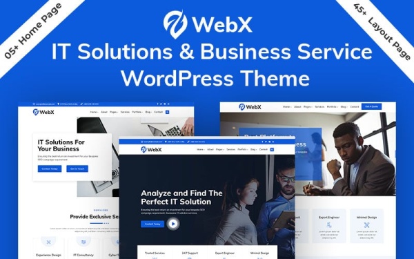 WebX — корпоративная тема Elementor WordPress для консалтинга и бизнеса.