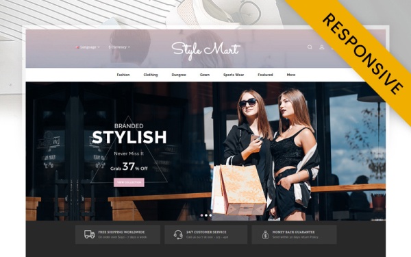 StyleMart - Магазин модной одежды OpenCart Адаптивный