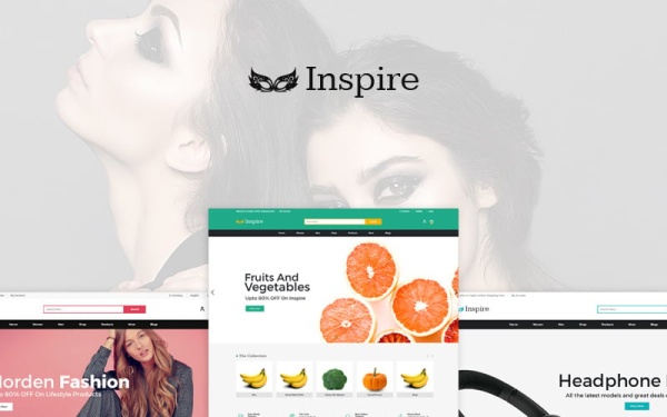 Вдохновите многоцелевой шаблон OpenCart