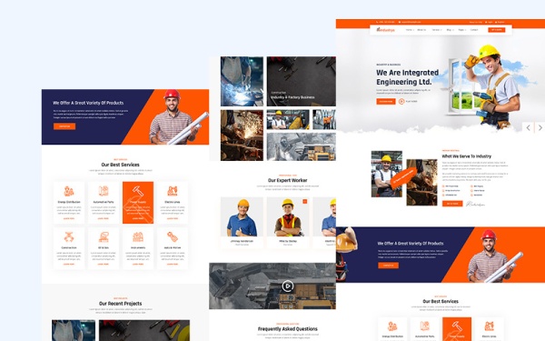 Industrya - Фабрика Промышленный HTML5